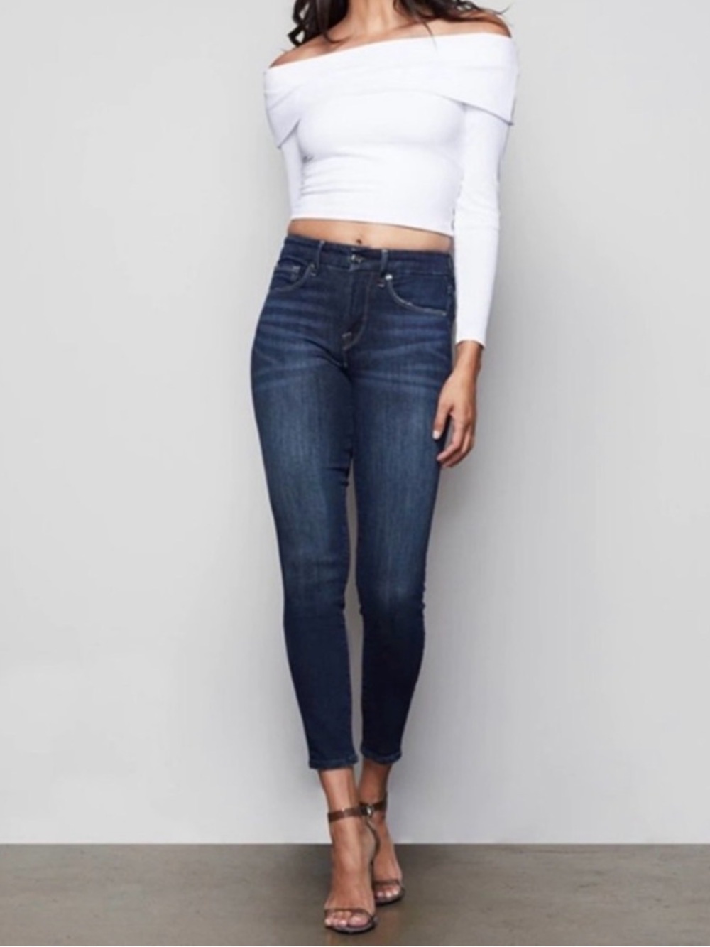 Good American Dark Indigo Ankle Skinny Jeans - Women